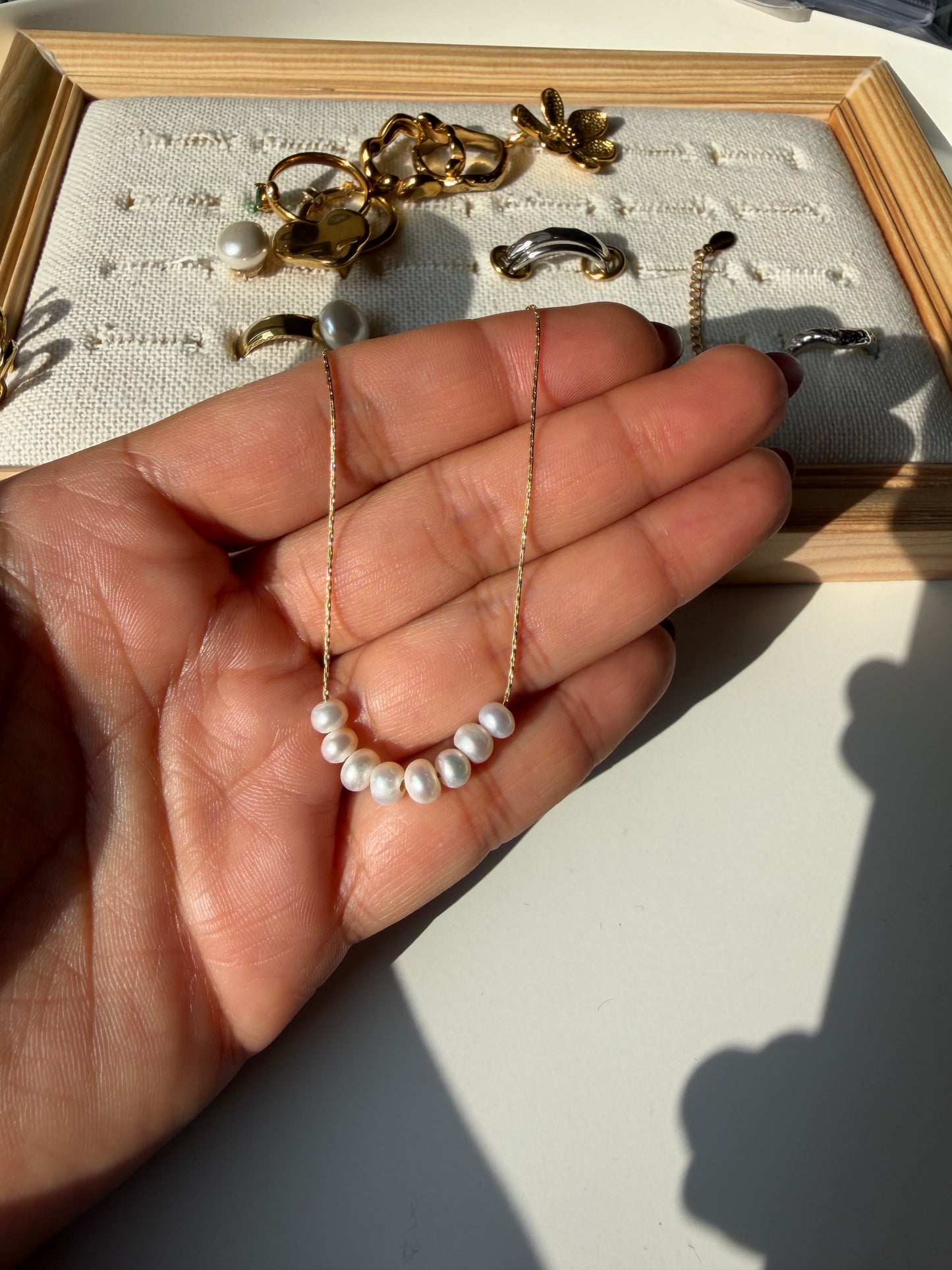 Collar con mini perlas