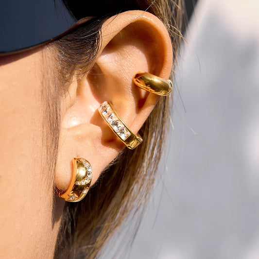 Ear Cuff con Zirconia