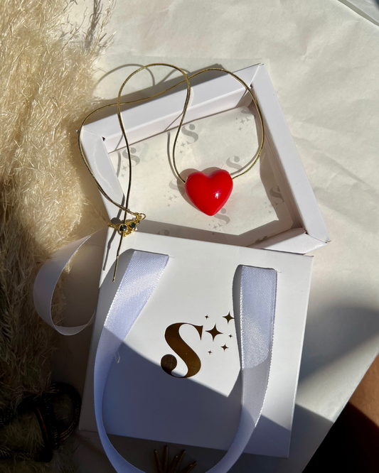 Collar Corazón Rojo