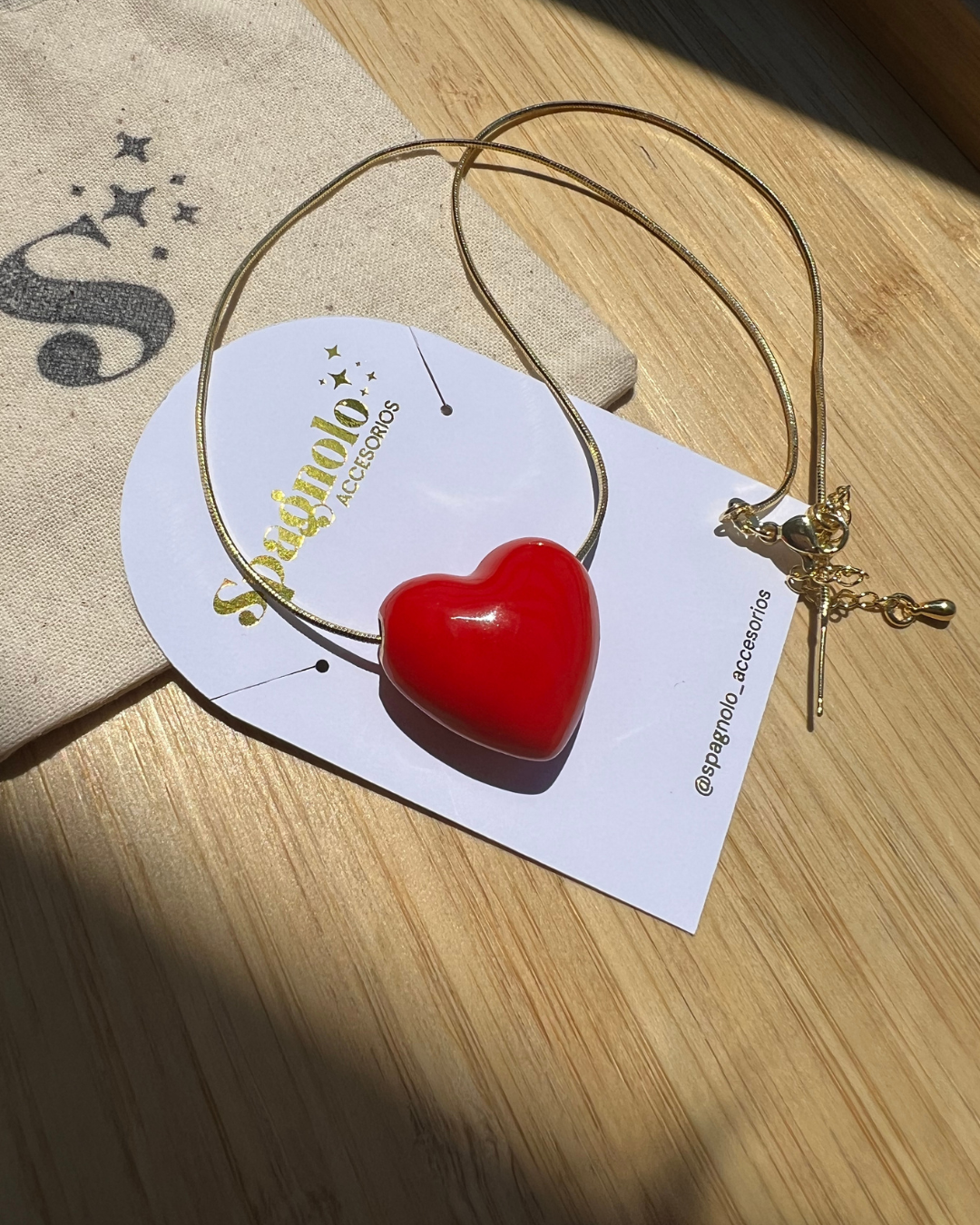 Collar Corazón Rojo