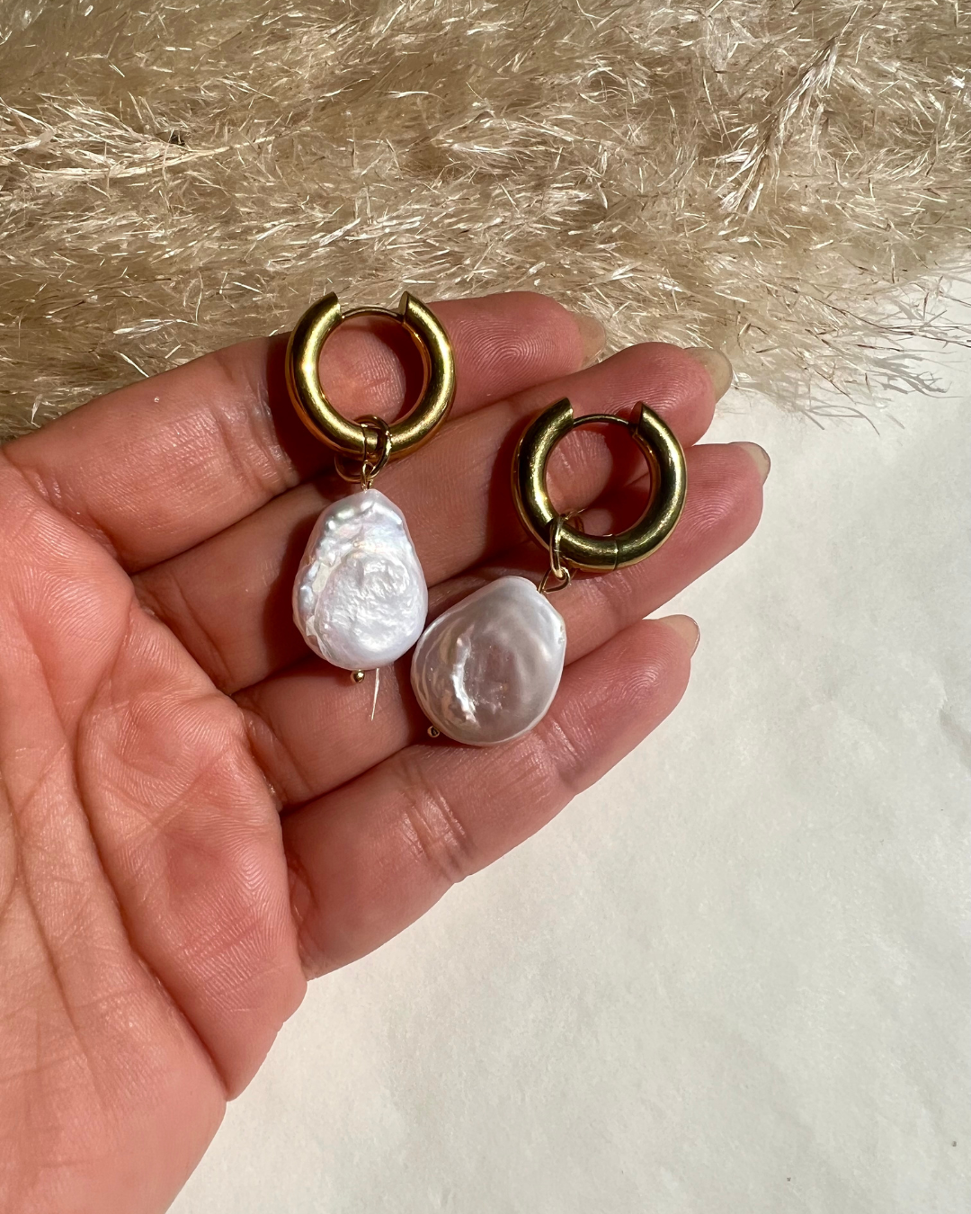 Aros Perlas Barrocas