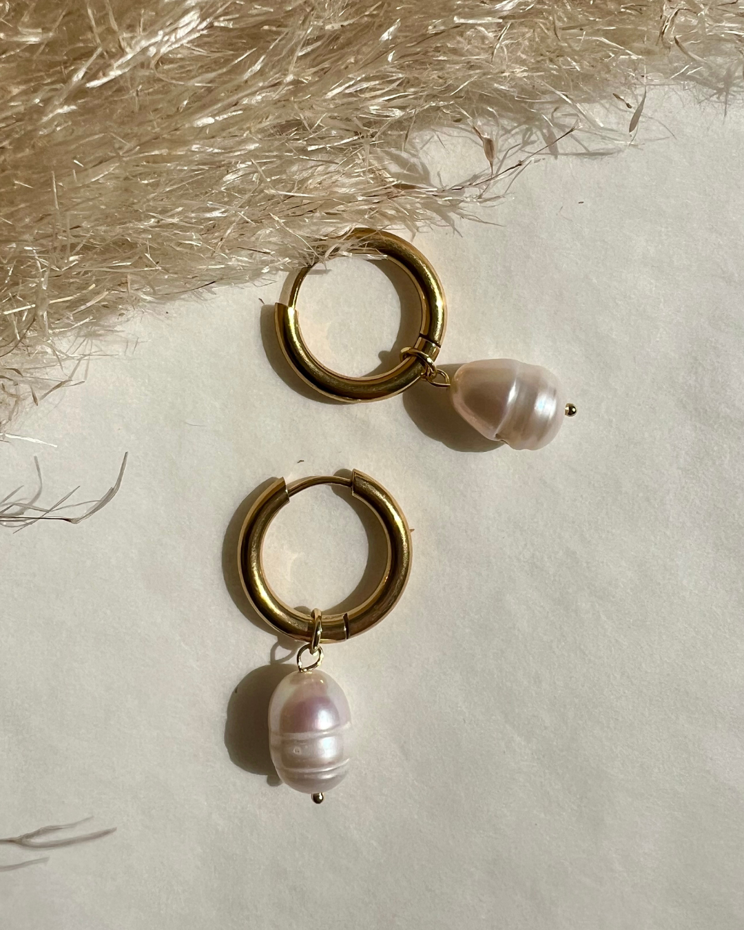 Argollas + Perlas de río