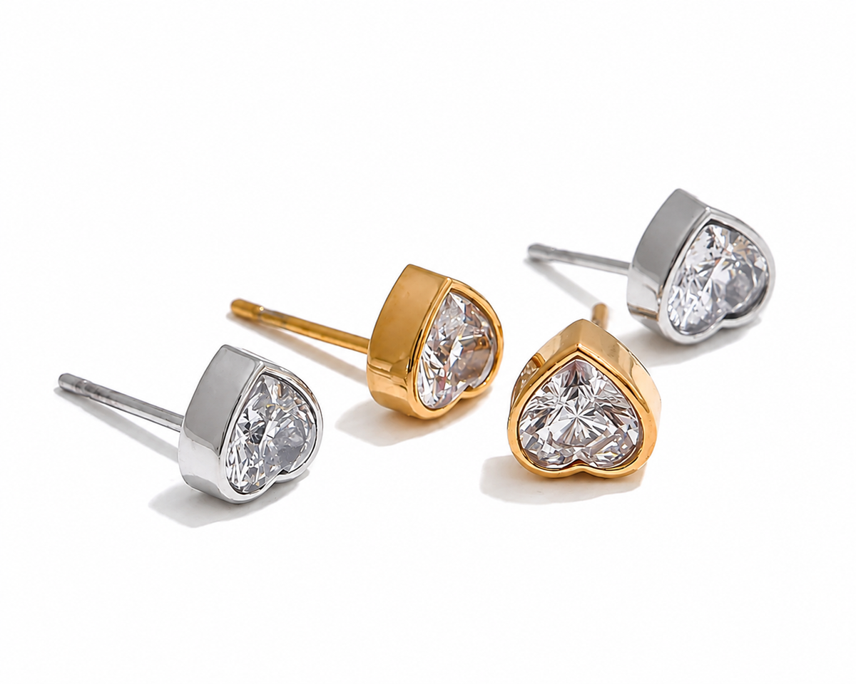 Aros mini corazón