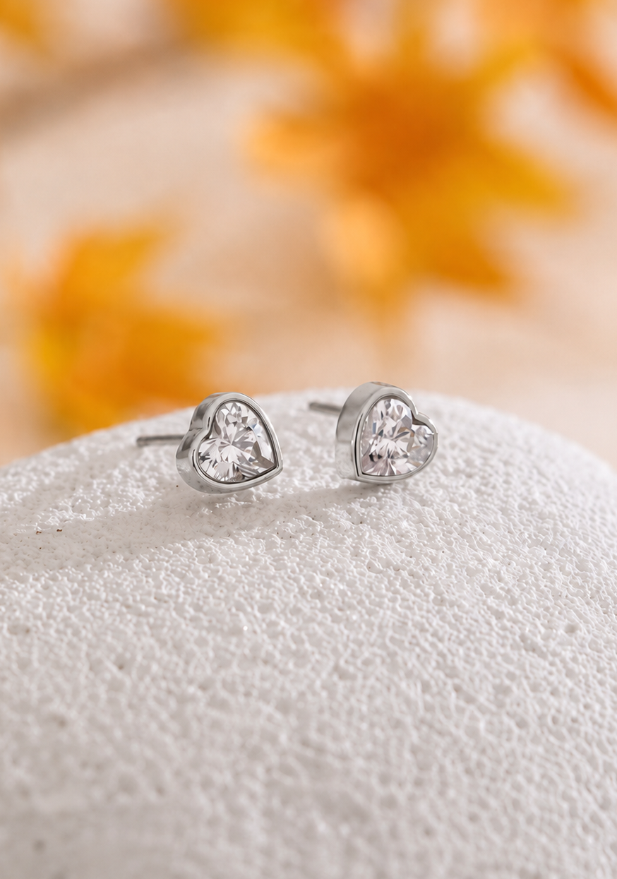 Aros mini corazón