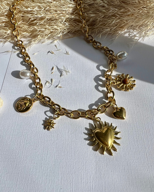 Collar Heart Sun