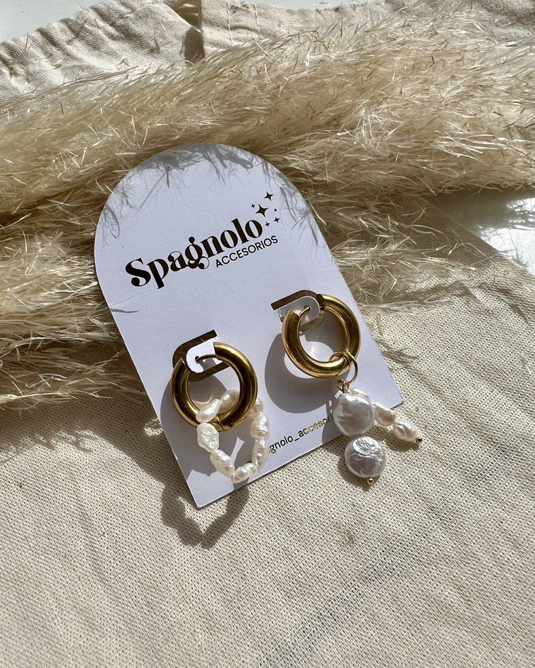 Argollas con Perlas