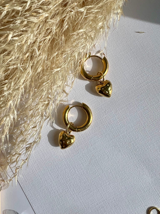 Argollas Corazón Solido